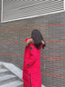 波司登（BOSIDENG）25新款極寒羽絨服男女同款長(cháng)款鵝絨脫卸帽毛領(lǐng)保暖外套B250242300 逐日紅1945 S 160/84A 體重約100-110斤 曬單實(shí)拍圖