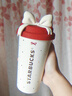 星巴克（Starbucks）保溫杯430ml咖啡杯泡茶杯不銹鋼推蓋水杯學(xué)生男女士節日禮物 曬單實(shí)拍圖