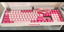CHERRY櫻桃 KC200機械鍵盤(pán) 辦公游戲兩用鍵盤(pán) 電腦鍵盤(pán)機械 粉色拼色客制化鍵盤(pán)  PBT鍵帽 有線(xiàn)鍵盤(pán) 紅軸 曬單實(shí)拍圖