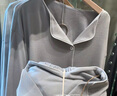 無印良品（MUJI）女式 柔軟針織家居連衣裙 長(zhǎng)袖睡裙女寬松家居服秋季 FD33CC5A 煙熏粉色 S -M (160/84A) 曬單實(shí)拍圖