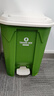 ABEPC腳踏式大垃圾桶帶蓋腳踩戶(hù)外大號院子廚房家用商用室外庭院容量箱 50L綠桶白蓋【帶內桶】 曬單實(shí)拍圖