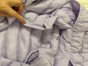 優(yōu)衣庫童裝男女童PUFFTECH空氣棉服可機洗連帽外套排骨棉服478123 71 淺藍紫色 150 曬單實(shí)拍圖