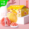 京鮮生 福建琯溪紅心蜜柚3-4粒 凈重8.5-9斤 水果禮盒 源頭直發(fā)包郵 曬單實(shí)拍圖