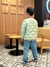 雅鹿秋冬兒童輕薄羽絨服內膽短款男童女童中大童小童學(xué)生校服神器內搭 豆綠 120 cm 曬單實(shí)拍圖