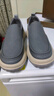 駱駝（CAMEL）男士休閑緩震一腳蹬閃穿發(fā)泡底透氣布鞋 G14S046104 灰色 41 曬單實(shí)拍圖