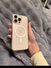 閃魔適用蘋(píng)果16promax手機殼iphone保護套Magsafe磁吸超薄防摔全包透明款 曬單實(shí)拍圖