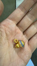 周大生國家寶藏黃金吊墜熒光琺瑯掛墜 青花瓷葫蘆 0.85g 曬單實(shí)拍圖