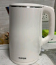 蘇泊爾（SUPOR）電水壺 雙層防燙燒水壺熱水壺1.7L 全鋼無(wú)縫內膽304不銹鋼電熱水壺大容量 SW-17J418 曬單實(shí)拍圖