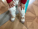 牧童斷碼女寶寶鞋公主學(xué)步鞋春秋洋氣嬰幼兒小皮鞋防滑軟底防撞鞋 奶油米/版型寬松 18 鞋內長(cháng)14.0cm 曬單實(shí)拍圖