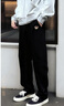 SPAO休閑分割彎刀褲男2025冬季加絨保暖防寒百搭運動(dòng)褲子SPWK25SK18XY 黑#SP紅帽子熊-貼布繡 XL 曬單實(shí)拍圖