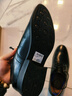 Clarks 其樂(lè )男鞋Whiddon Plain平頭牛津鞋 真皮系帶商務(wù)休閑鞋男士皮鞋 黑色皮革 41.5 (8.5 US)  寬版 曬單實(shí)拍圖