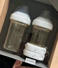 HEGEN海格恩新生兒奶瓶奶嘴0-6個(gè)月防脹氣嬰兒用品奶瓶套裝禮盒裝禮物 【白色禮盒】（150+240ml奶瓶+儲存蓋*2） 曬單實(shí)拍圖