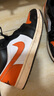 Jordan男子休閑鞋 喬丹AJ1小扣碎 JORDAN 1 運(yùn)動(dòng)鞋553558-081黑白橙42.5 曬單實(shí)拍圖