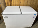 美的（Midea）220升雙溫雙箱展示柜家商兩用囤貨雪糕冰柜大容量冷柜保鮮玻璃雙門(mén)冷藏冷凍臥式冰箱 BCD-220VM(E) 曬單實(shí)拍圖