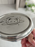 onlycook雙耳輔食碗 帶蓋316不銹鋼兒童專(zhuān)用 嬰幼兒寶寶吃飯小碗湯碗餐具 曬單實(shí)拍圖