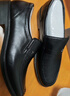 紅蜻蜓男鞋秋冬男士爸爸一腳蹬軟面皮商務(wù)休閑皮鞋男WTA42860 黑色41 曬單實(shí)拍圖