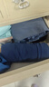貓人兒童內(nèi)衣套裝純棉男童中高領秋衣秋褲青少年內(nèi)衣 圓領灰藍 170  曬單實拍圖