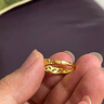 周生生黃金戒指 足金愛(ài)情密語(yǔ)皇冠戒指女款 生日禮物90227R 計價(jià) 2.95克 曬單實(shí)拍圖