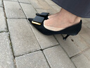 DAPHNE達芙妮單鞋女高跟鞋夏季皮鞋細跟婚鞋新款一腳蹬優(yōu)雅氣質(zhì)淺口尖頭宴會(huì ) 4622101040 黑色 跟高6.5cm 36 (230mm) 標準碼 曬單實(shí)拍圖
