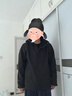 伯希和（Pelliot）【經(jīng)典2.0】成毅山野沖鋒衣男女三合一抓絨內膽可拆防風(fēng)秋冬外套 【男款】曜石黑 | 抓絨兩件套 L 女115-125斤男131-152 曬單實(shí)拍圖