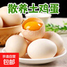 散養農家土雞蛋草雞蛋40-50g 溏心蛋早餐新鮮雞蛋京東包郵買(mǎi)菜 10枚土雞蛋 曬單實(shí)拍圖