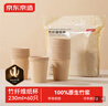 京東京造 紙杯一次性杯子 加厚食品級竹纖維商務(wù)家用水杯230ml【60只】 曬單實(shí)拍圖