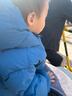 威爾貝魯（WELLBER）男女兒童羽絨服加厚棉服外套寶寶白鴨絨面包服25冬新款松石藍90 曬單實(shí)拍圖