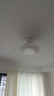 美的（Midea）風(fēng)扇燈餐廳吊扇燈led臥室燈隱形扇葉遙控三防燈具熟睡風(fēng)包安裝 曬單實(shí)拍圖
