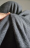 優(yōu)衣庫男裝女裝精紡美利奴羊毛圓領(lǐng)針織衫/毛衣毛衫25新款478535 07 青灰色 L /175/100A 曬單實(shí)拍圖