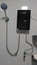 志高（CHIGO）即熱式電熱水器超薄小廚寶5500W變頻恒溫智能省電出租房家用洗澡免儲水電熱水龍頭黑色 KBR-F60 曬單實(shí)拍圖