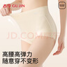 古今（GUJIN）簡(jiǎn)約內褲女中高腰收腹7A抑菌加長(cháng)純棉襠時(shí)尚女士?jì)妊?條裝 曬單實(shí)拍圖