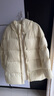 三彩三彩2024冬季新款棉花糖羽絨服連帽白鴨絨外套中長(cháng)面包服保暖女 曬單實(shí)拍圖