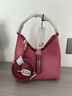 芙拉（FURLA）[秋冬新品]IRIDE牛皮迷你女士百搭休閑手提斜挎包HOBO包流浪包 肉粉色 曬單實(shí)拍圖
