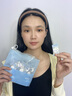 妮麗雅蠶絲壓縮面膜紙水療濕敷專用美容院一次性薄干面膜扣超薄純棉正品 100粒-天絲藍/拉鏈袋【送泡瓶】 曬單實拍圖