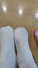 貓人5雙裝女士襪子女純棉100%秋冬中筒襪子女白色百搭女生休閑長(cháng)襪 曬單實(shí)拍圖