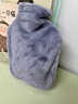 唯悠集熱水袋超大號注水暖水袋加厚暖肚子暖手暖腳暖被窩神器防爆暖寶寶 2000ml大號-灰色【仿兔絨布套＋熱水袋】 曬單實(shí)拍圖