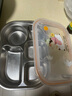 COOKSS兒童分格餐盤(pán)304不銹鋼寶寶家用吃飯盤(pán)男女孩幼兒園餐具帶蓋 曬單實(shí)拍圖