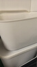 訪(fǎng)客（FK）雜物收納盒家用零食玩具桌面儲物盒玩具零食整理筐整理箱收納箱 白色大號加高 收納盒2只裝【帶蓋】 曬單實(shí)拍圖