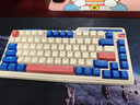 珂芝（KZZI）K75V2三?？椭苹瘷C械鍵盤(pán)無(wú)線(xiàn)藍牙有線(xiàn)電競游戲家用辦公82鍵RGB光PBT鍵帽Gasket萊茵藍莓靜音軸 曬單實(shí)拍圖