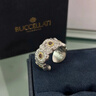 布契拉提（Buccellati）BLOSSOMS系列 雛菊 純銀彩鉆黃金瑪瑙寶石戒指情侶款教師節送禮雛菊帶鉆62 曬單實(shí)拍圖