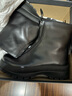 愛(ài)步（ECCO）靴子女 黑色厚底增高中筒套筒牛皮女靴 蹤跡220743 黑色22074301001 37 曬單實(shí)拍圖