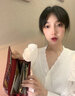歌若拉2025新款錢(qián)包女長(cháng)款時(shí)尚印花手拿包歐美風(fēng)女士皮夾手抓包多卡位 酒紅色 曬單實(shí)拍圖