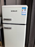 德姆勒（DEMULLER）118升復古冰箱小型大容量家用租房宿舍電冰箱 化妝品網(wǎng)紅高顏值雙門(mén)冰箱冷藏冷凍節能靜音 118升【芝士白】上冷凍下冷藏 曬單實(shí)拍圖