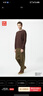 優(yōu)衣庫男裝女裝燈芯絨舒適九分褲/長(cháng)褲休閑褲25新款479137 35 淺褐色 L 曬單實(shí)拍圖