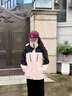 花花公子（PLAYBOY）沖鋒衣男女情侶款秋冬季新款三合一加絨加厚內(nèi)膽搖粒絨棉衣外套 男女同款-嫩粉-黑【三合一/搖粒絨內(nèi)膽】 S 曬單實拍圖