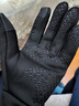詩(shī)蘭倫薩手套男冬季保暖防水防風(fēng)防滑戶(hù)外運動(dòng)健身鍛煉加絨加厚觸屏皮男士手套冬騎行摩托車(chē)防寒手套 黑色-加絨 曬單實(shí)拍圖