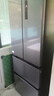 美的（Midea）417法式多門(mén)四開(kāi)門(mén)嵌入式60CM超薄一級雙變頻智能家用電冰箱MR-417WFPE流蘇銀國家補貼20% 曬單實(shí)拍圖