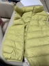 鴨鴨（YAYA）兒童羽絨馬甲男女童秋冬內外穿中大童裝輕薄校服神器背心外套K 牛油果綠色 140 140/68(140) 曬單實(shí)拍圖