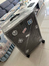 左汀行李箱鋁框拉桿箱加厚結實(shí)抗壓旅行箱登機箱大容量學(xué)生密碼箱皮箱 鐵灰色 28英寸 ，適合7-15天長(cháng)途旅行 曬單實(shí)拍圖