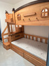 子薇實(shí)木高低床兩層床上下鋪兒童床帶護欄子母床雙層床上下床 【小屋款】梯柜+雙抽 上鋪寬110cm*下鋪寬110cm 曬單實(shí)拍圖